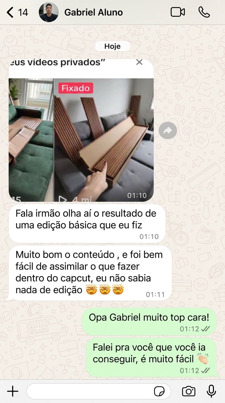 Depoimento de Gabriel sobre os mapas mentais de CapCut