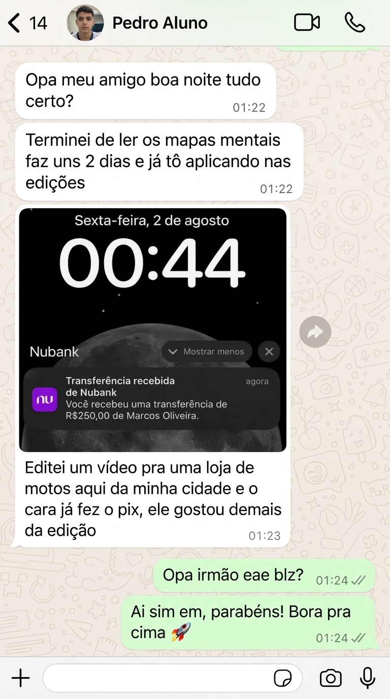 Depoimento de Pedro sobre os mapas mentais de CapCut