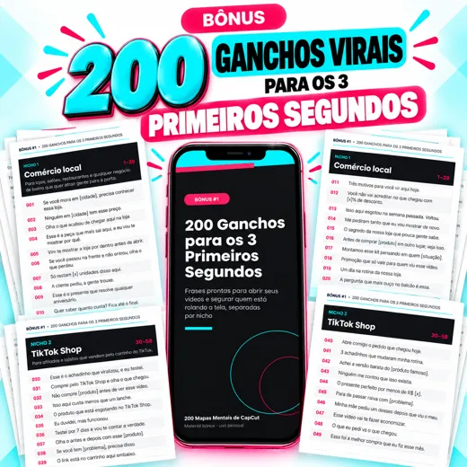 200 Ganchos Virais para os 3 Primeiros Segundos